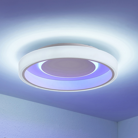 Lindby Wikani LED-taklampe, RGB, CCT, dimbar