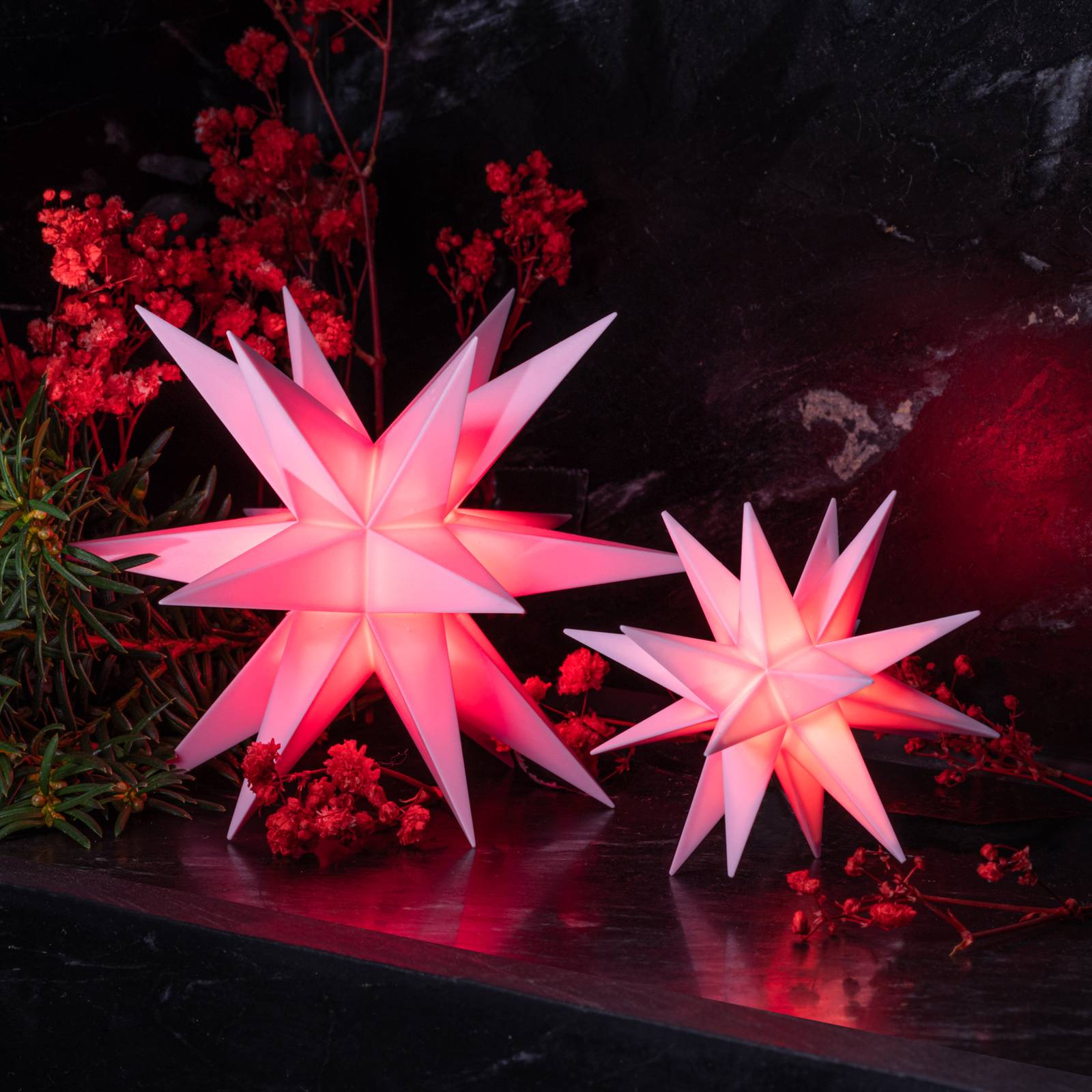 E-shop Sterntaler Mini hviezda na batérie Ø 12 cm ružová