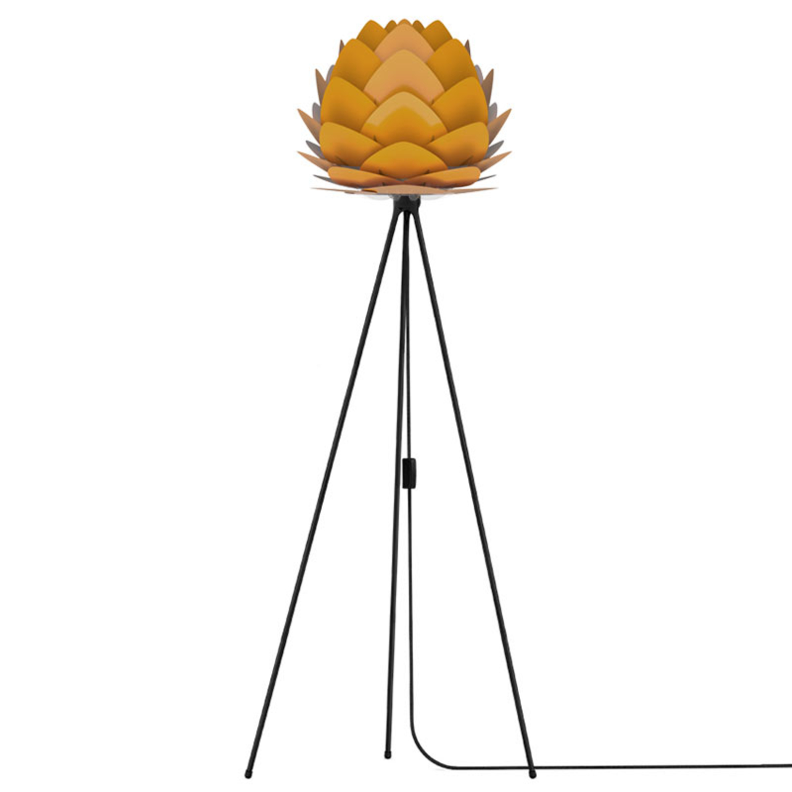 UMAGE Aluvia mini Stehlampe, Tripod schwarz