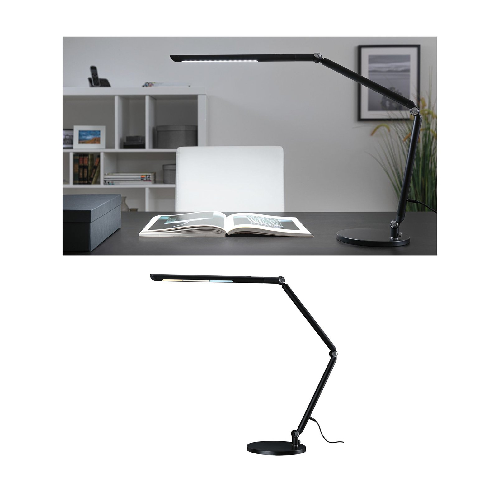 Paulmann FlexBar lampada LED da scrivania, nero