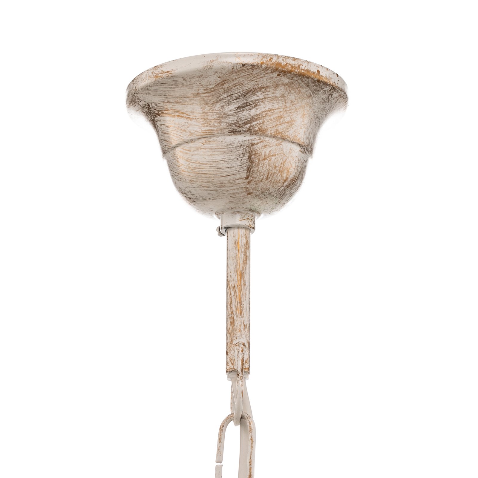 Kroonluchter Collana metaal 6-lamps ivoor