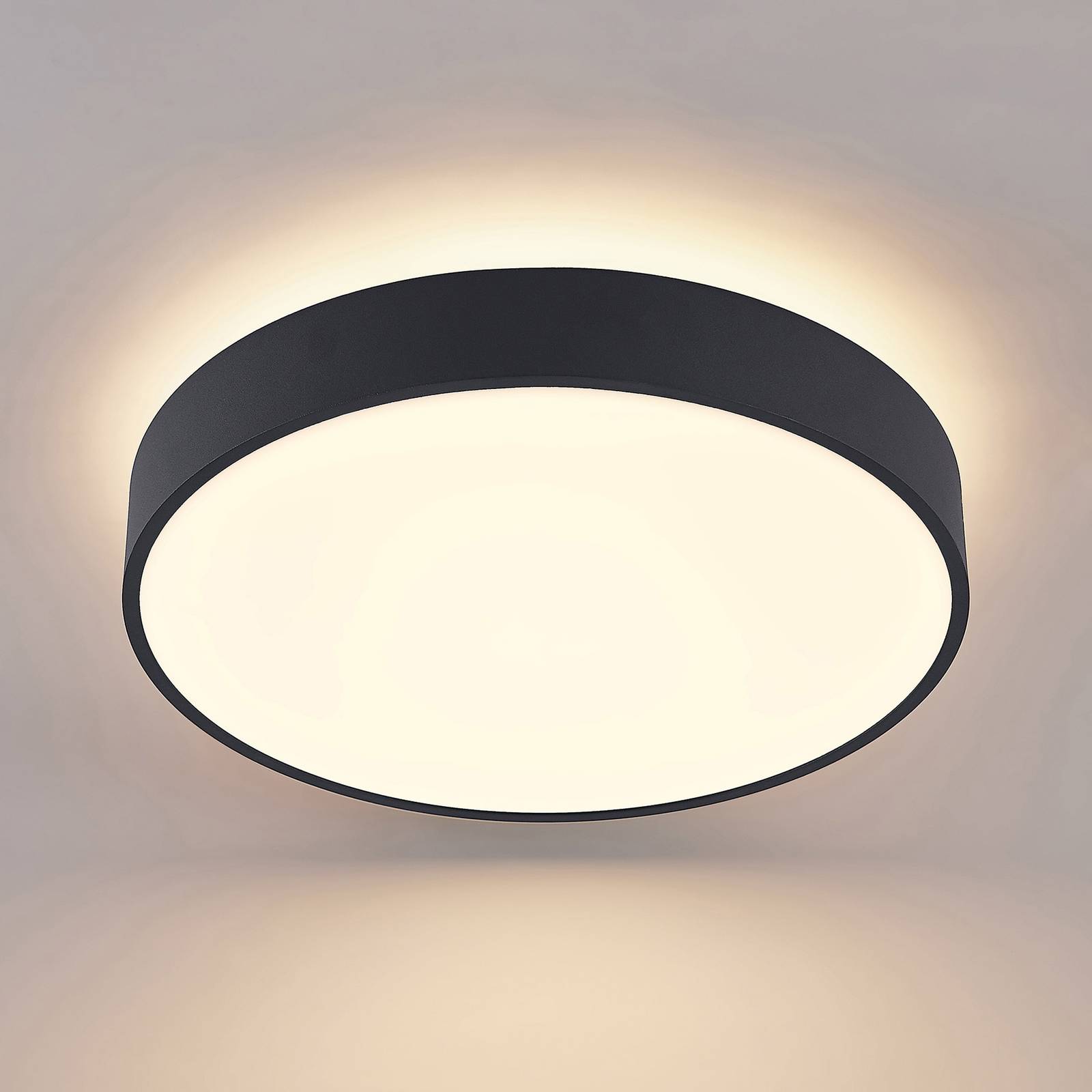 Arcchio Vanida lampa sufitowa LED, czarna, 40 cm