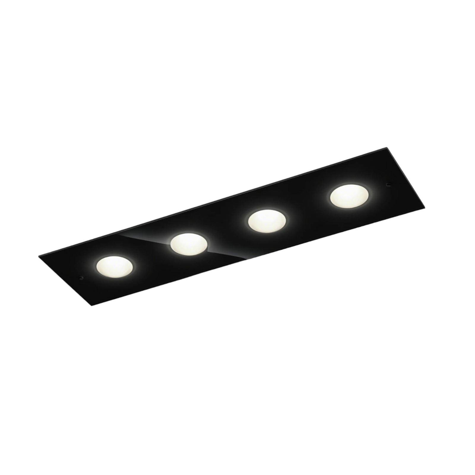Helestra Nomi LED ceiling lamp 75x21cm dim black