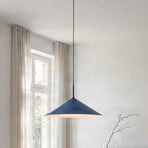 Lampa wisząca Capital, niebieska, 1-punktowa, Ø 60 cm, GX53