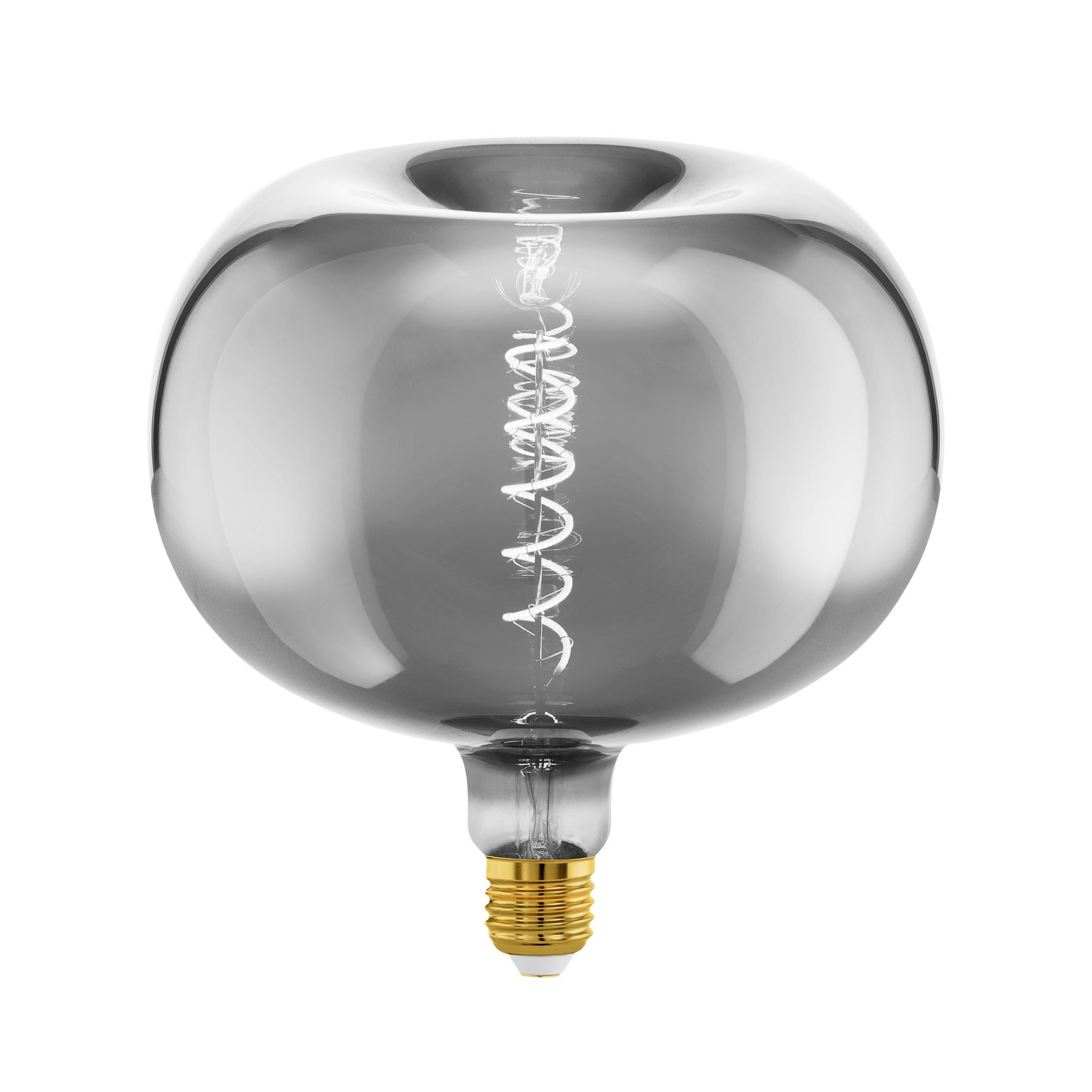 LED lamp E27 4W Groot formaat appelvorm filament chroom