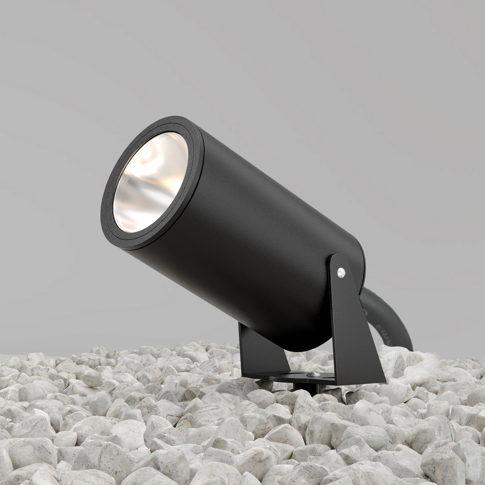 Maytoni Grafite, Transparente Led-Erdspießstrahler Bern, Grafite, Ø 13 Cm, Ip65