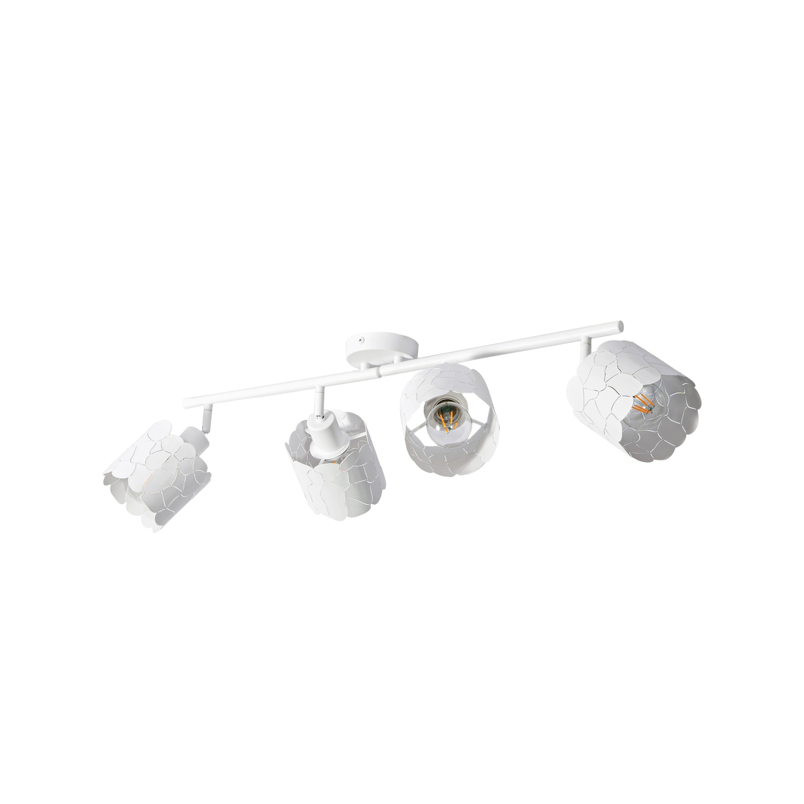 Lindby Aralena ceiling light, white, 4-bulb