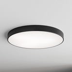 Taklampe Cleo 800, svart, sensor, IP20, Ø 78 cm, metall