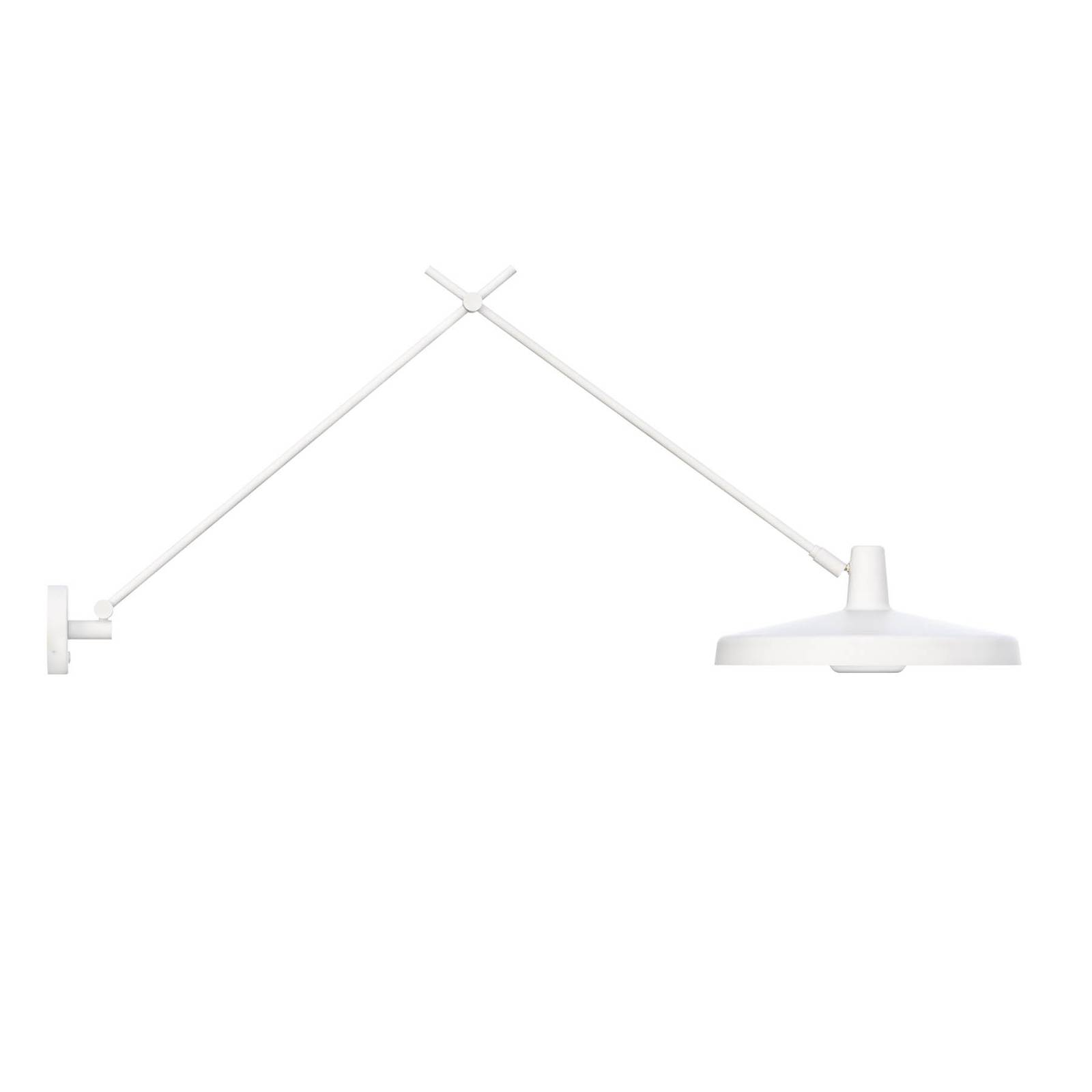 GRUPA Arigato væglampe 1 lyskilde 140cm Ø45cm hvid