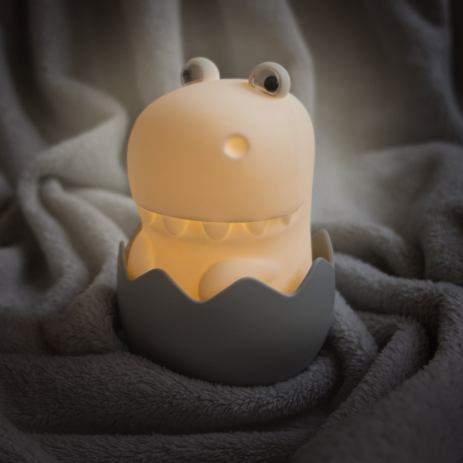 "Diggy Dino" LED įkraunama naktinė lempa, USB, RGBW