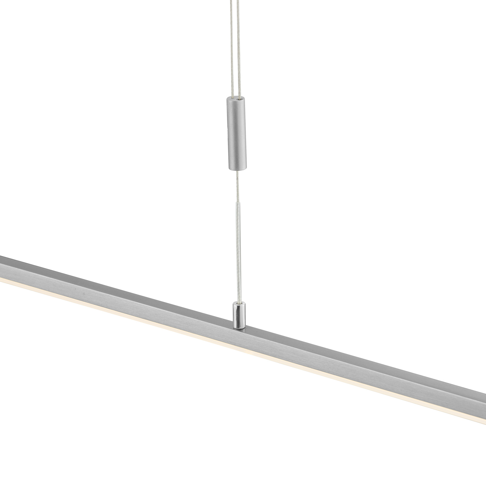 BANKAMP Slim hanglamp ZigBee dimbaar 128cm nikkel