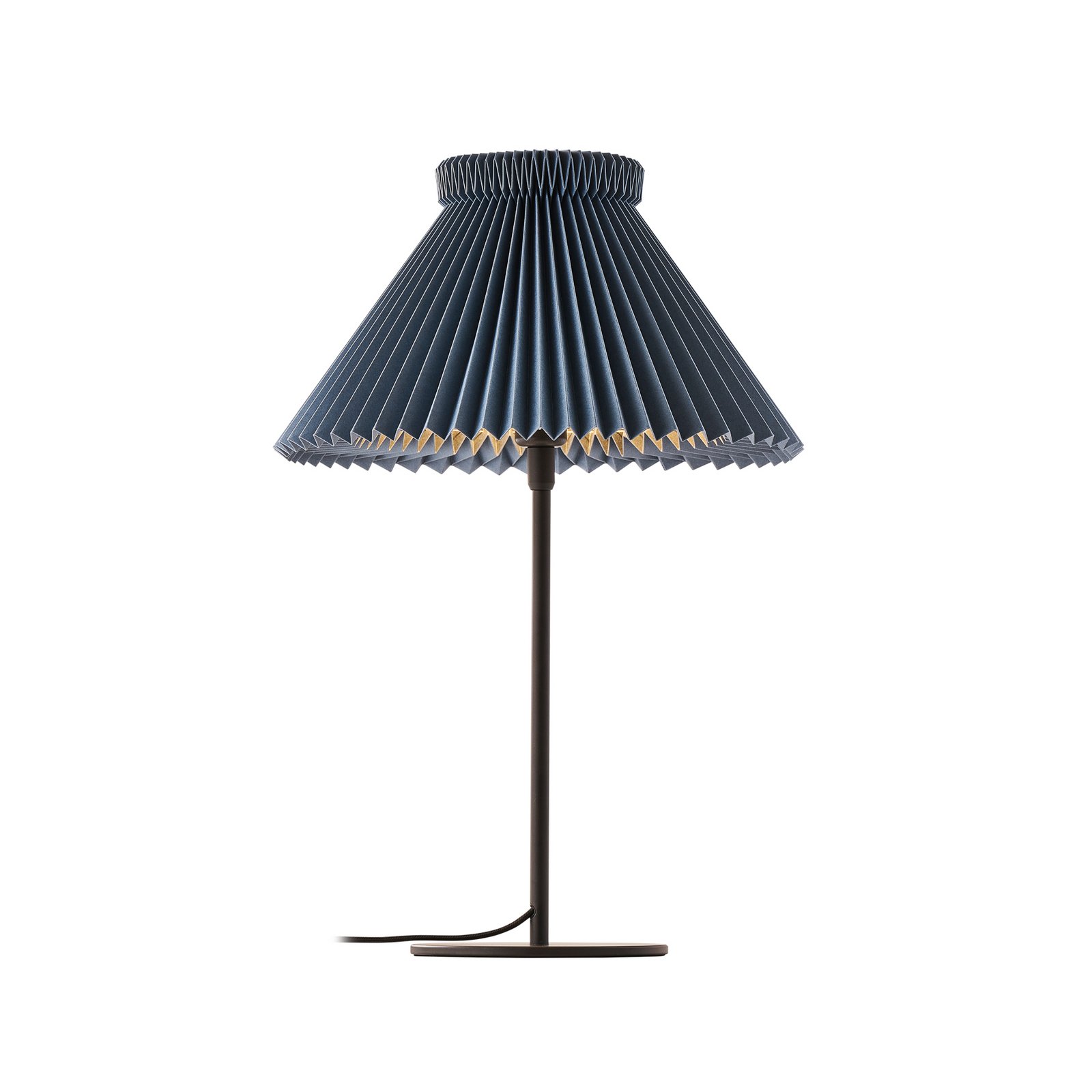 LE KLINT Tischleuchte LK 334, blau, Papier, Höhe 50 cm