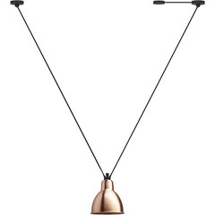 323 L Pendelleuchte Round Copper/White - Lampe Gras