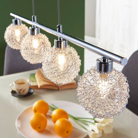 Height-adjustable LED linear pendant lamp Ticino
