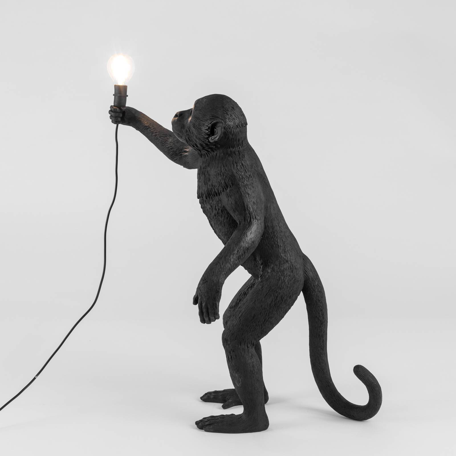 Lampa tarasowa LED Monkey Lamp stojąca czarna