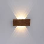 Paul Neuhaus Palma LED sienas lampa koka 32 cm