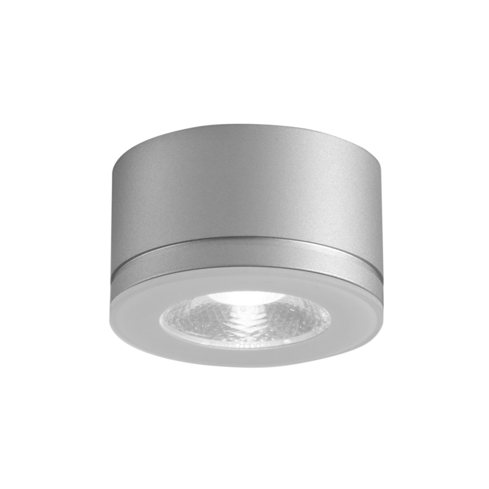 EGG LED downlight Newton, grey, 30°, 3,000 K Ø 6.3 cm IP54