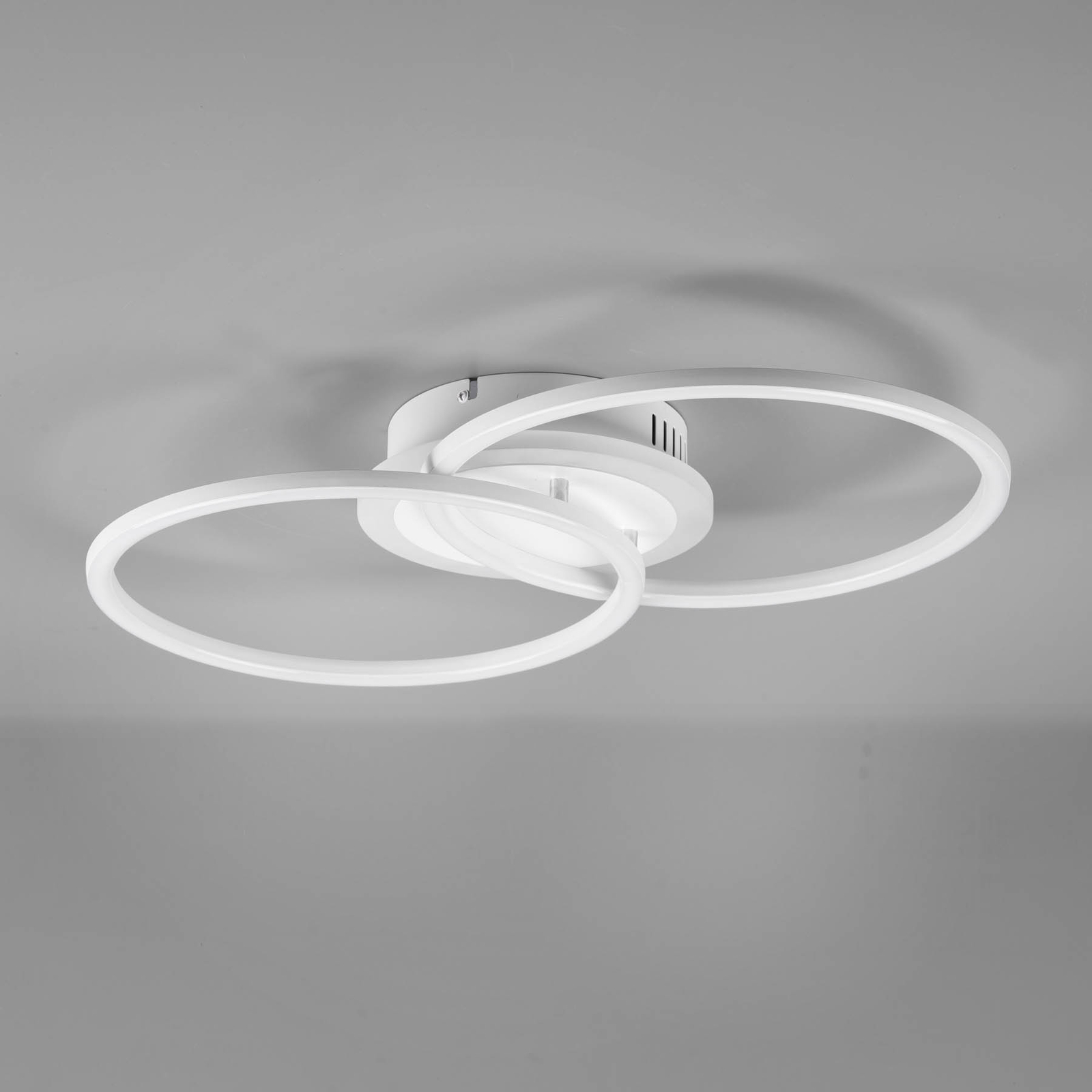 Plafón LED Venida en diseño de anillo, blanco