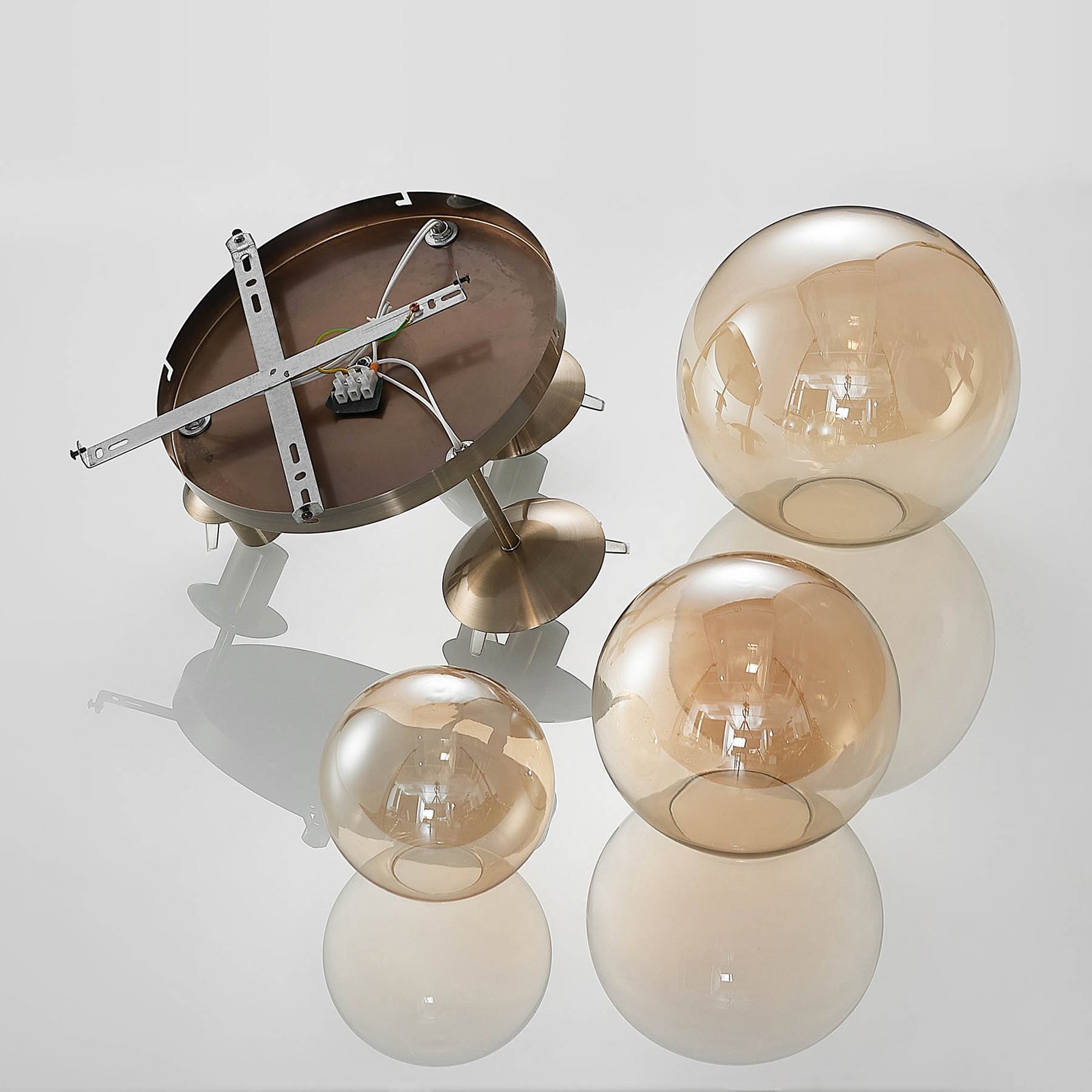 Teeja Cluster Lampa Sufitowa Amber - Lindby