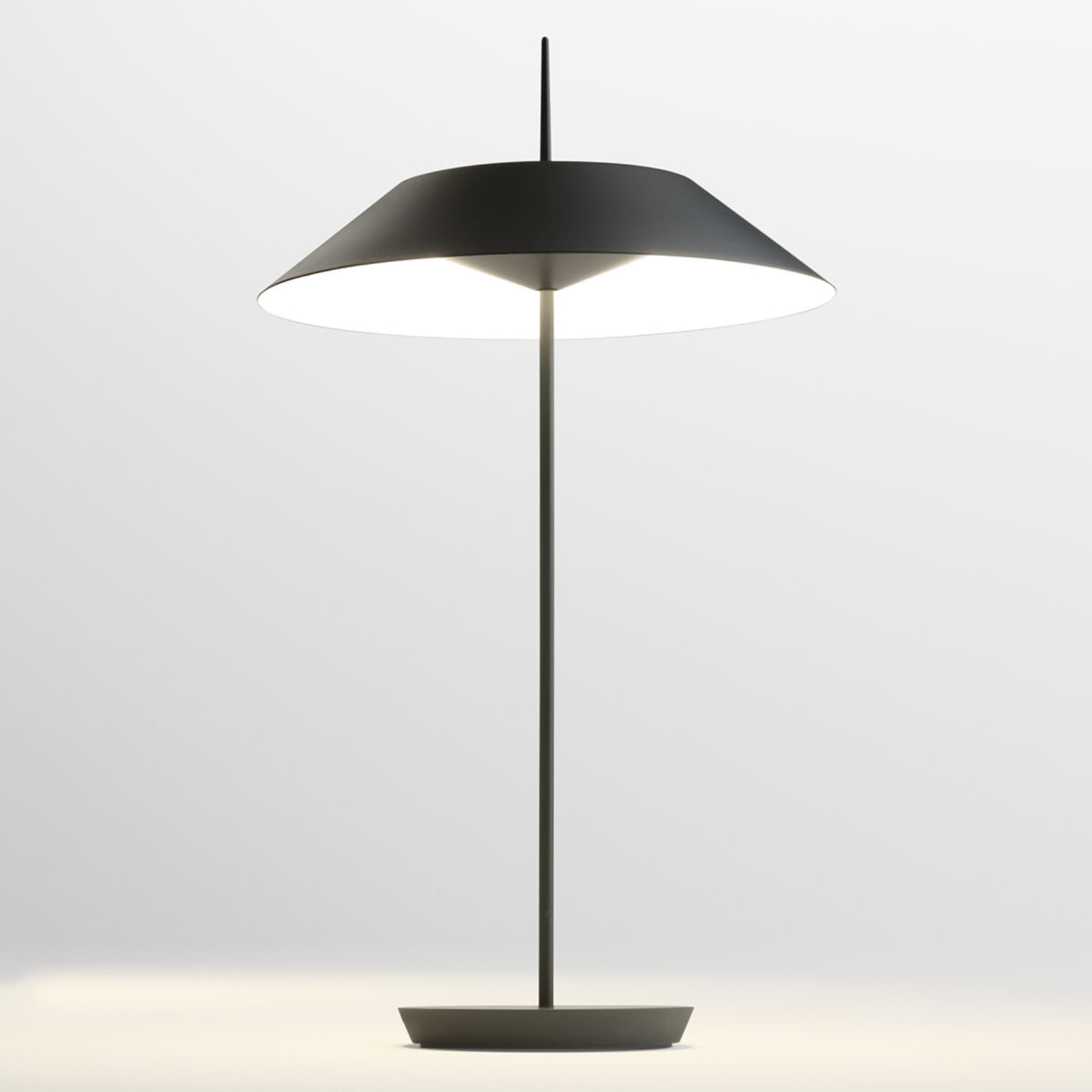 Vibia Mayfair lampa stołowa LED, szaro-grafitowy