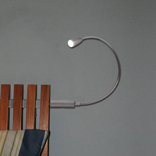 The Home Fusion Company Lampada Da Lettura Flessibile LED Bendy Booklight, Con Supporto Per Telefono E Segnalibro, Ideale Per Notte E Viaggi (Batterie Incluse) - 2
