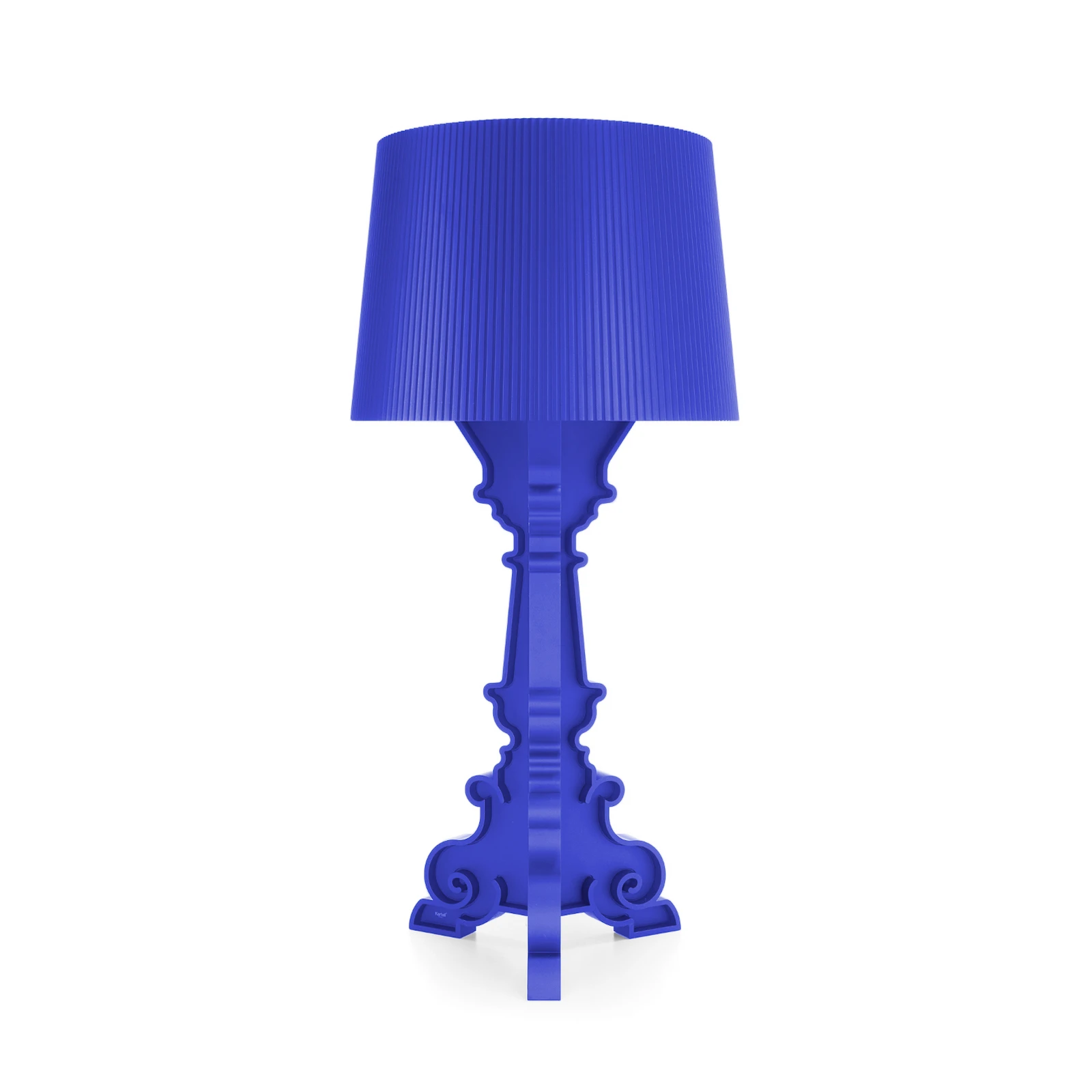 Lampe de table Kartell Bourgie Mat, bleue, 78 cm, à 3 lampes, E14