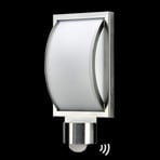 Buitenwandlamp Curvo met bewegingssensor