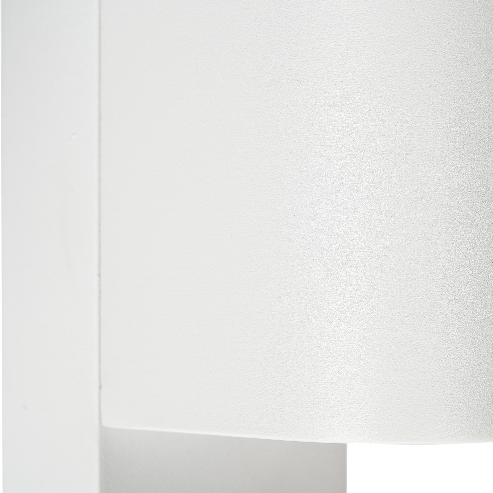 Prios outdoor wall light Tetje, white, round, sensor, set of 2