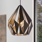 Carlton hanging light black-silver Ø 31 cm