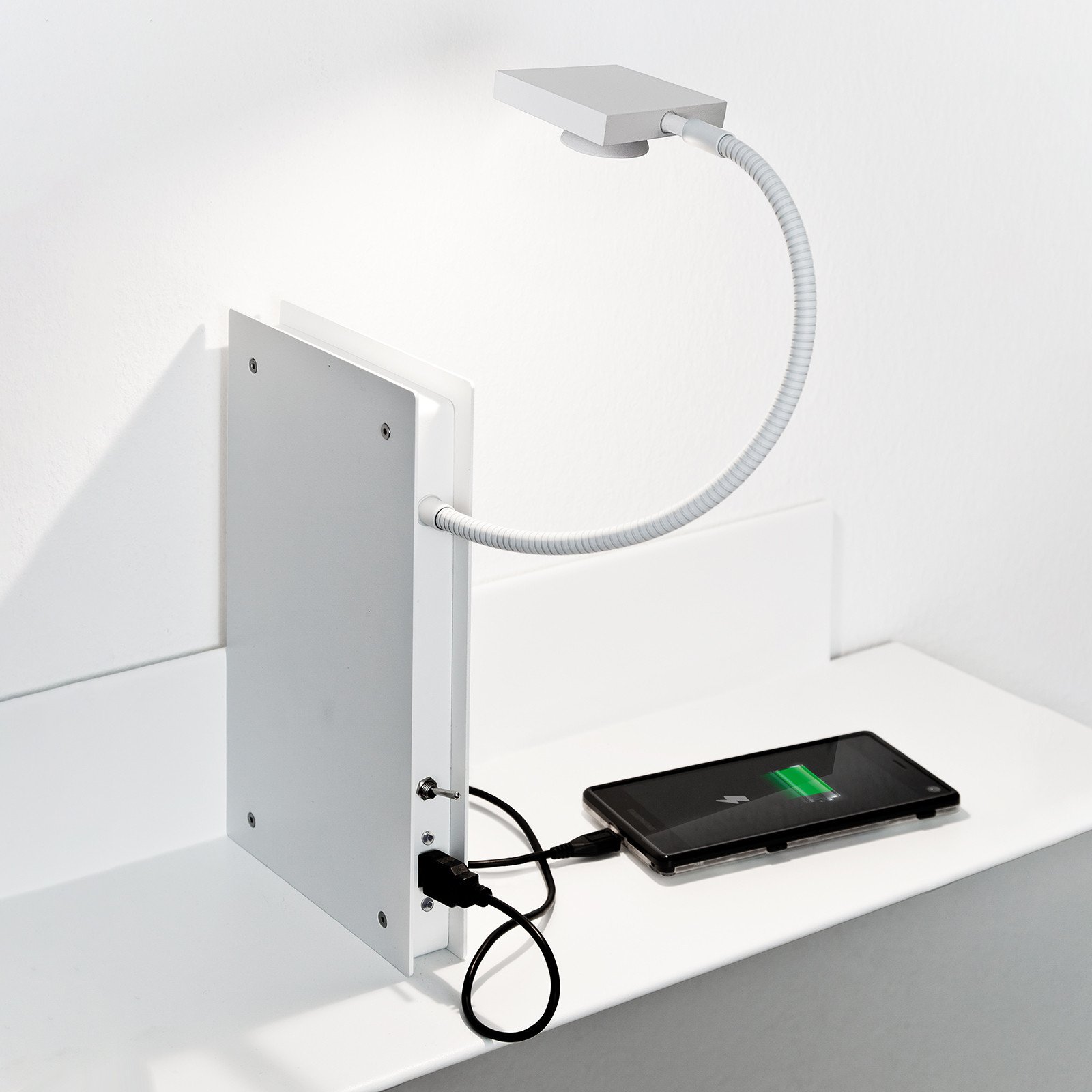 Ingo Maurer Oskar on the Shelf alb stânga