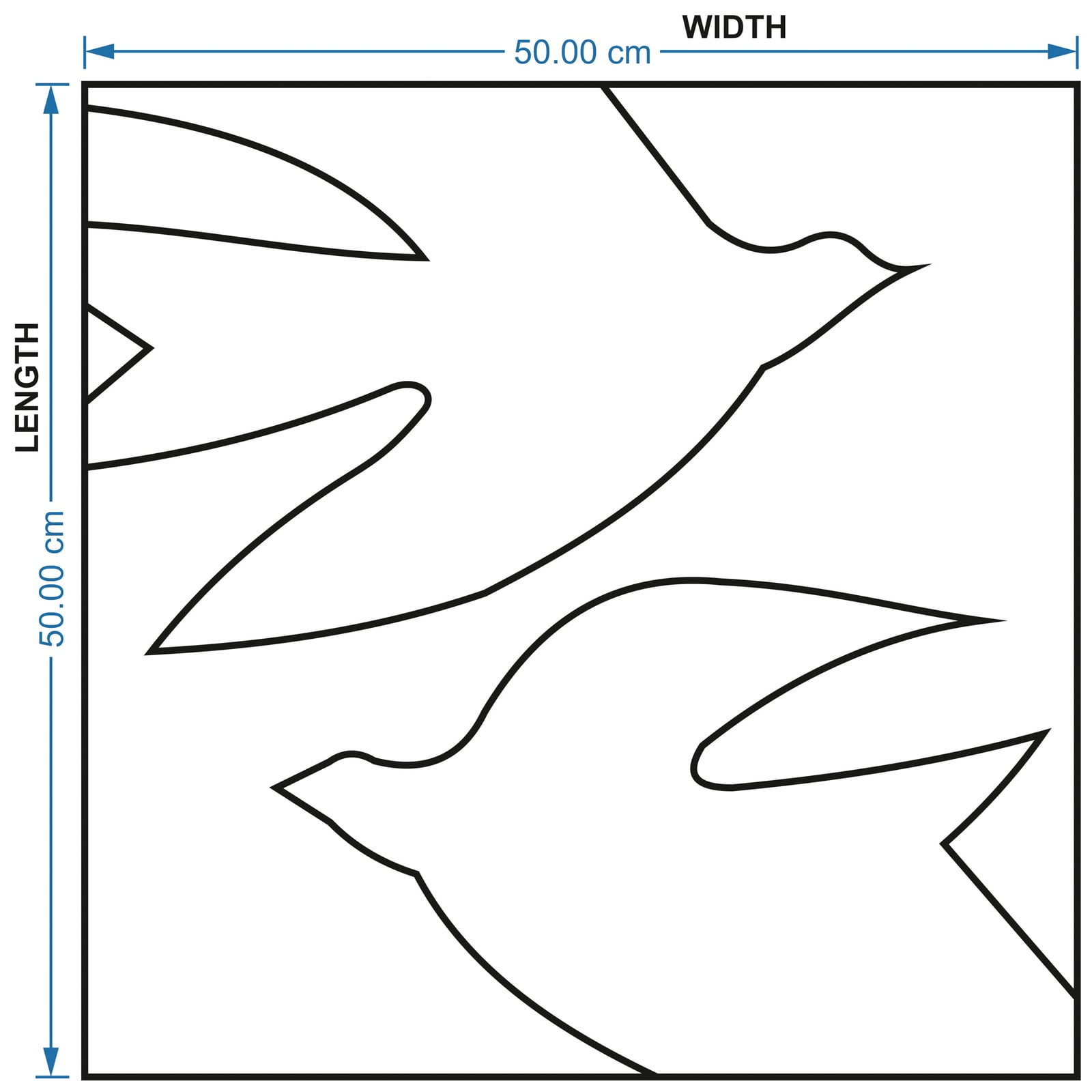 Fodera per cuscino HDFly, crema/bianco, 50 x 50 cm - House Doctor