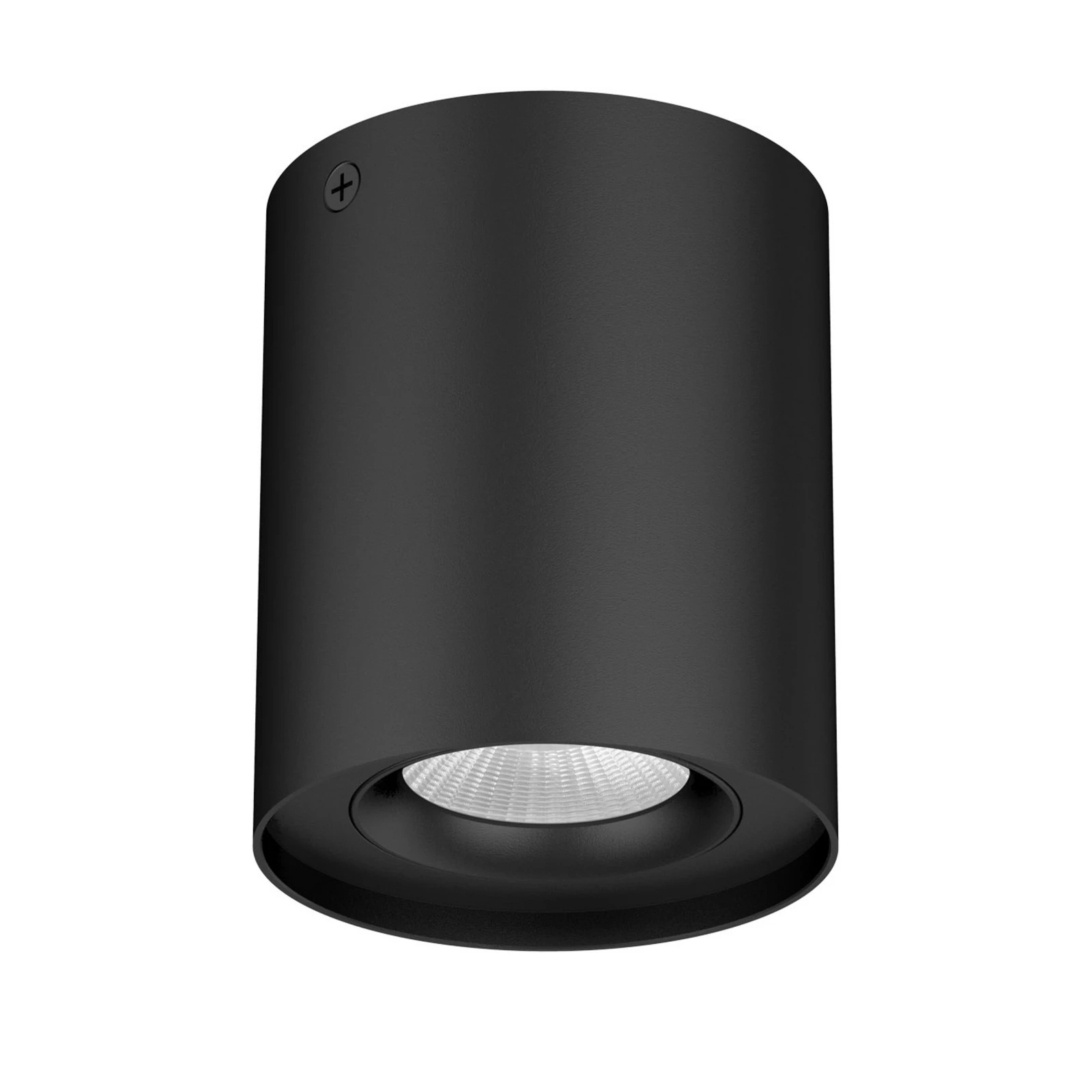 EVN Kardanus plafonnier LED, Ø 9 cm, noir