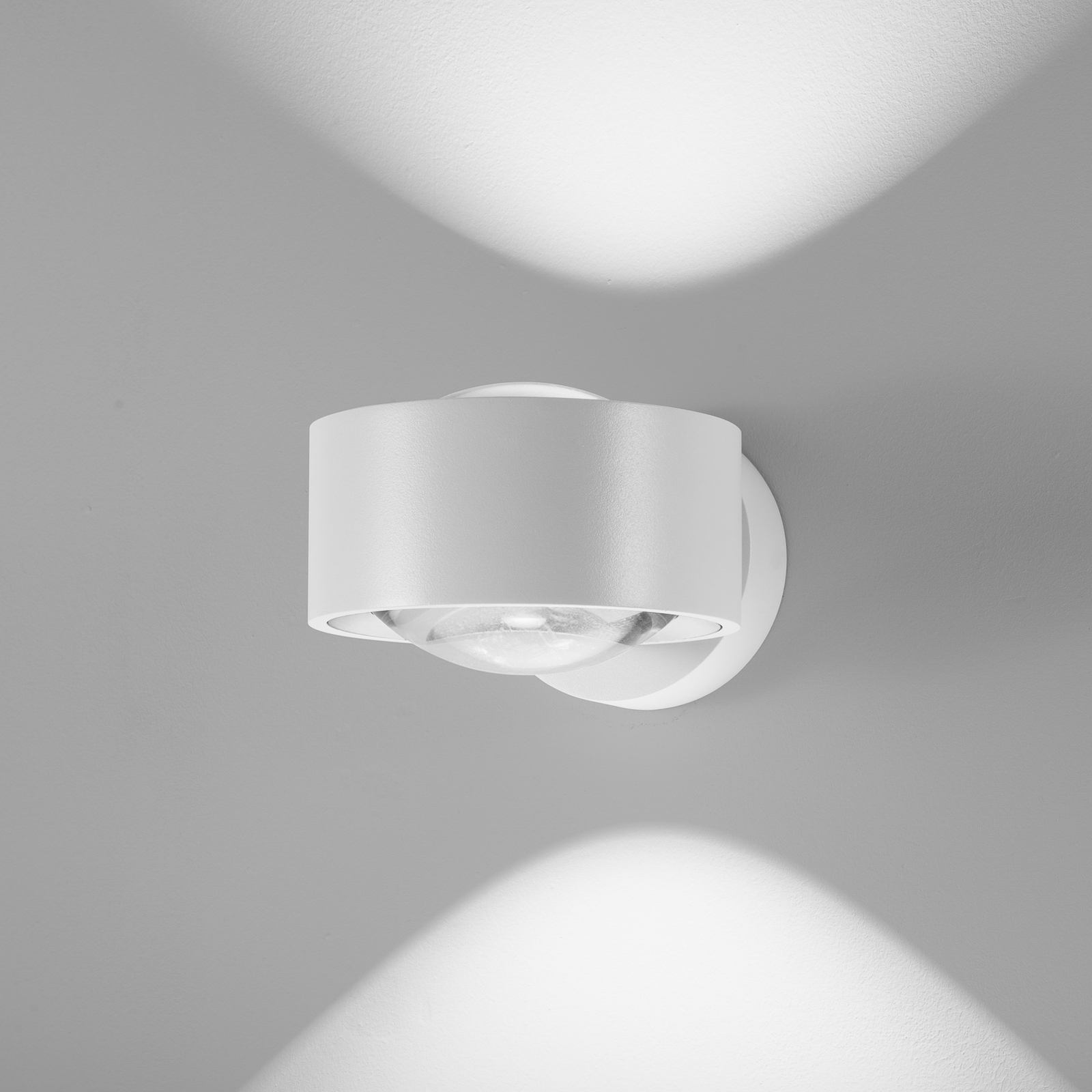 EGG LED wall light Clippo Optic, white/white, DTW, up/down