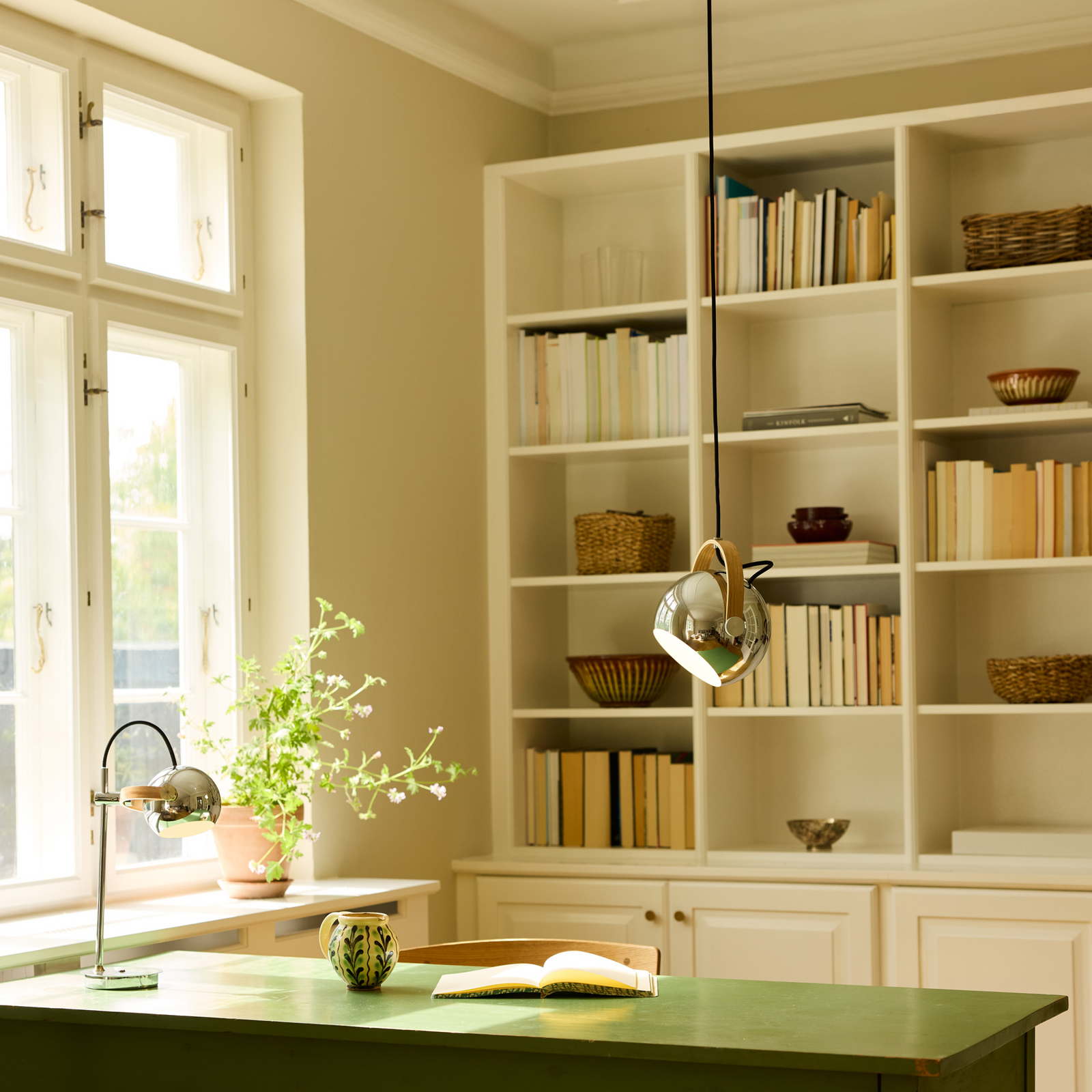 DC hanglamp, chroomkleurig, Ø 18 cm, metaal - Halo Design DC hanglamp, chroomkleurig, Ø 18 cm, metaal - Halo Design