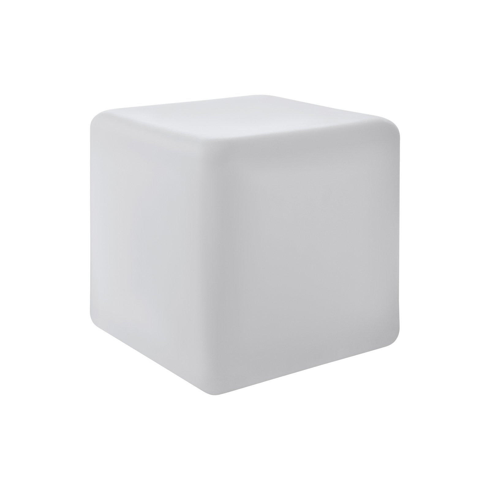 Vonkajšie svetlo Bottona kocka E27 biela, 40 x 40 cm