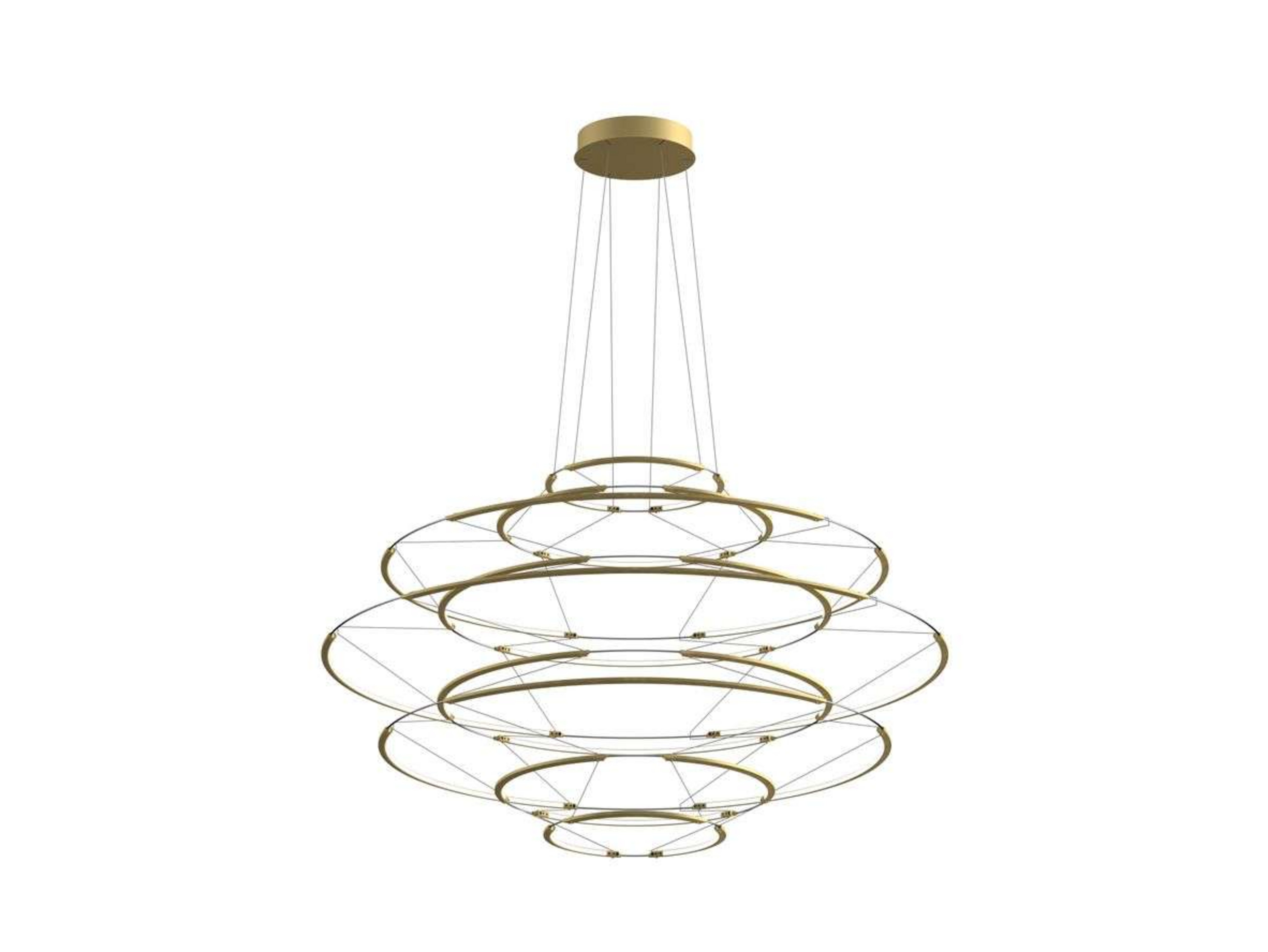 Drop 9 Suspension Satin Gold - Nemo Lighting