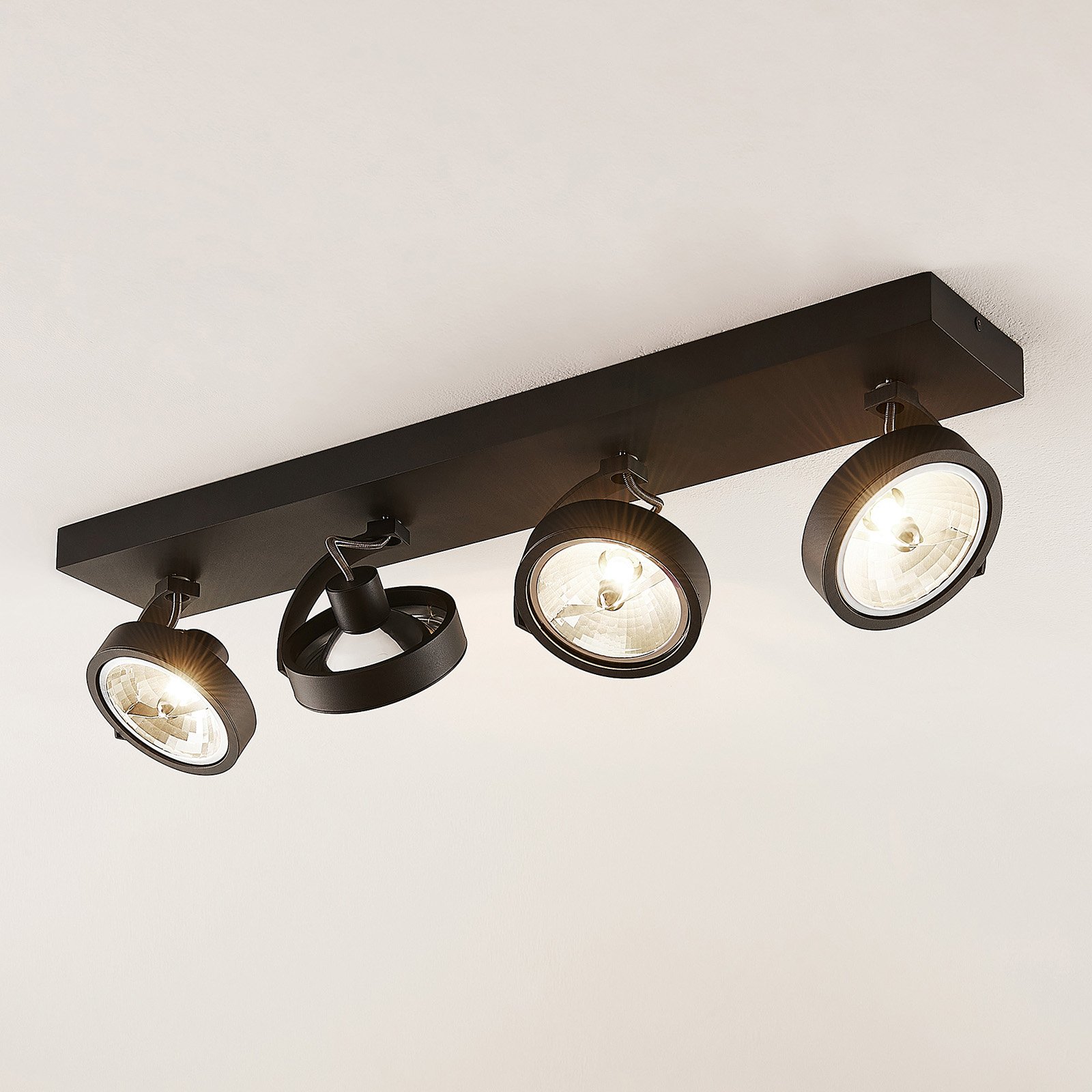 Arcchio Dagur taklampa 4 lampor, svart | Lamp24.se Arcchio lampor | Lampkultur.se