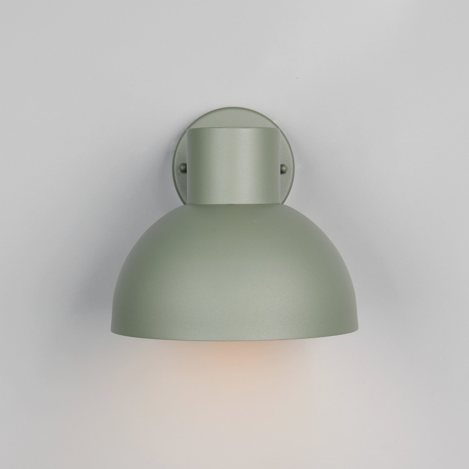 Elbe outdoor wall light, green, die-cast aluminium, E27