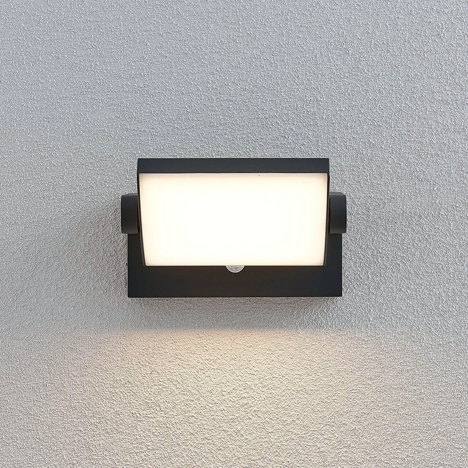 Sherin Aplique de Pared Exterior w/Sensor Dark Grey - Lindby