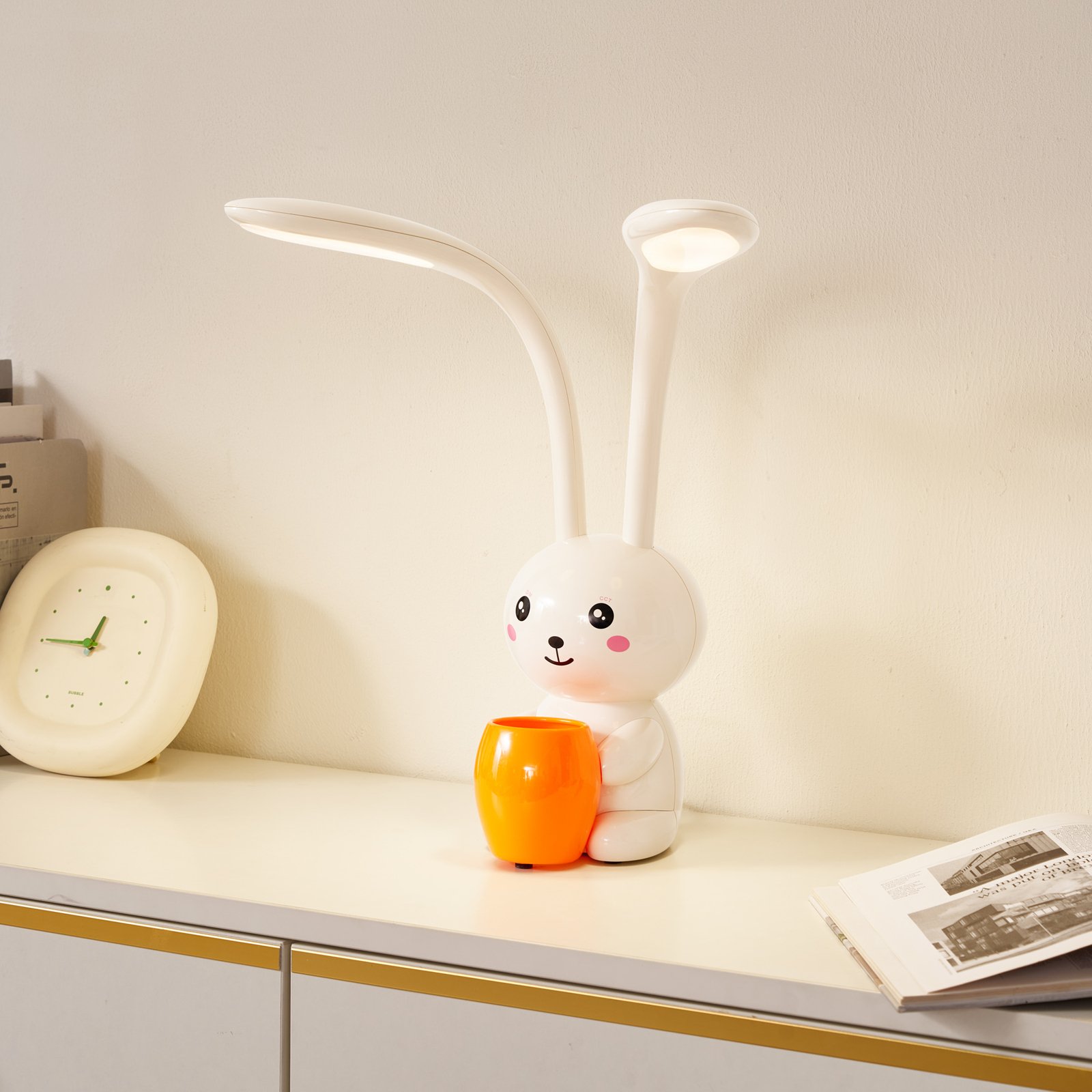 Haas LED Table Lamp CCT Dim. Beige - Lindby