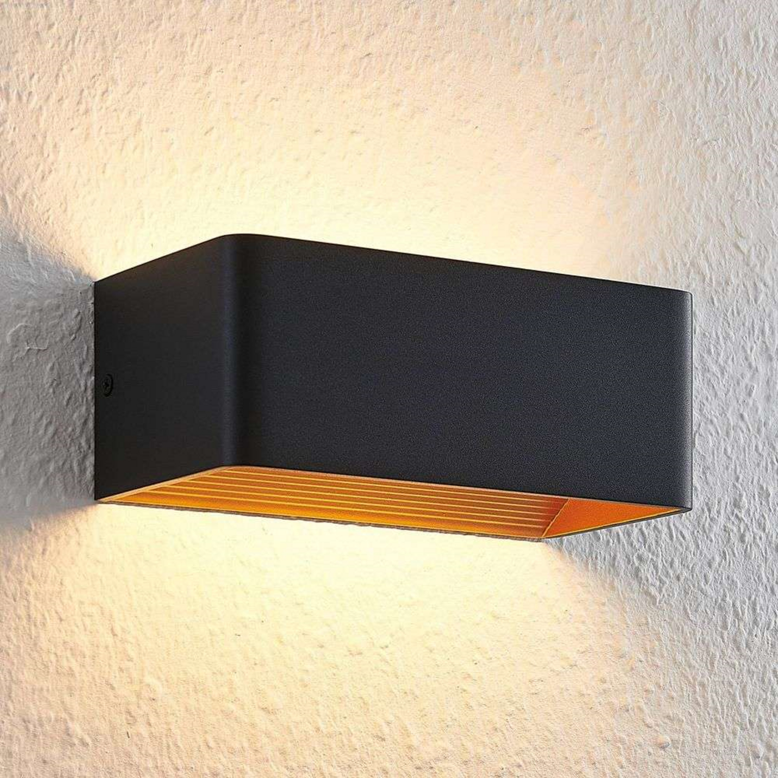 Karam LED Aplique de Pared W20 Black/Gold - Arcchio