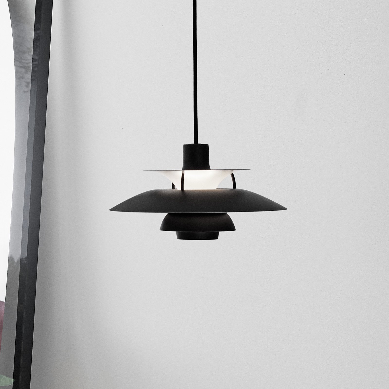 Louis Poulsen PH 5 Mini hanglamp monochroom zwart