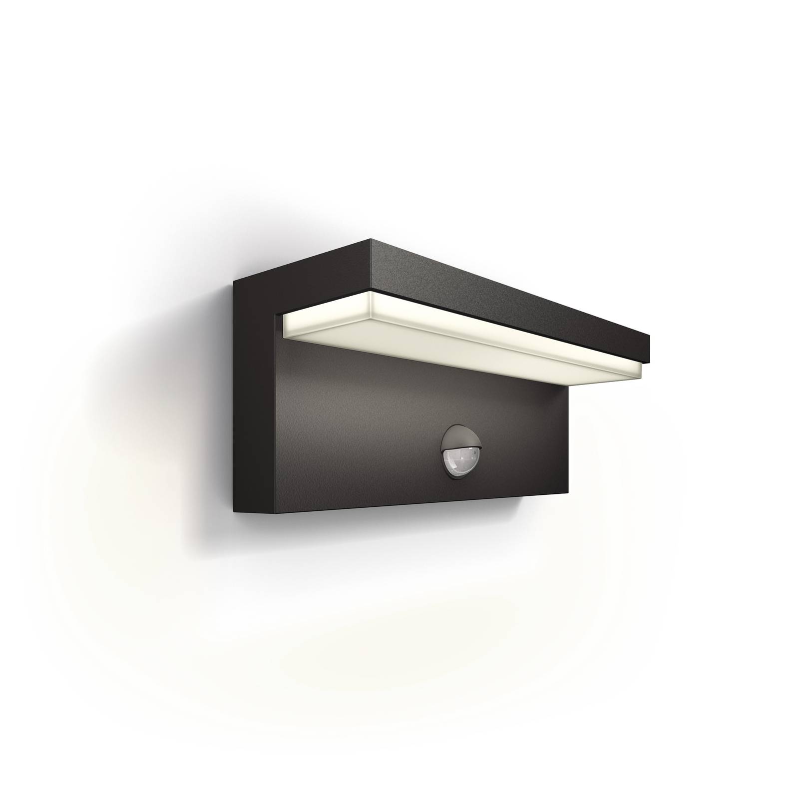 Philips LED-Außenwandleuchte Bustan UE, Sensor, 4.000 K