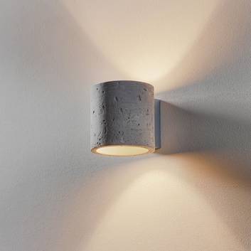 Vägglampa Ara som cylinder av betong