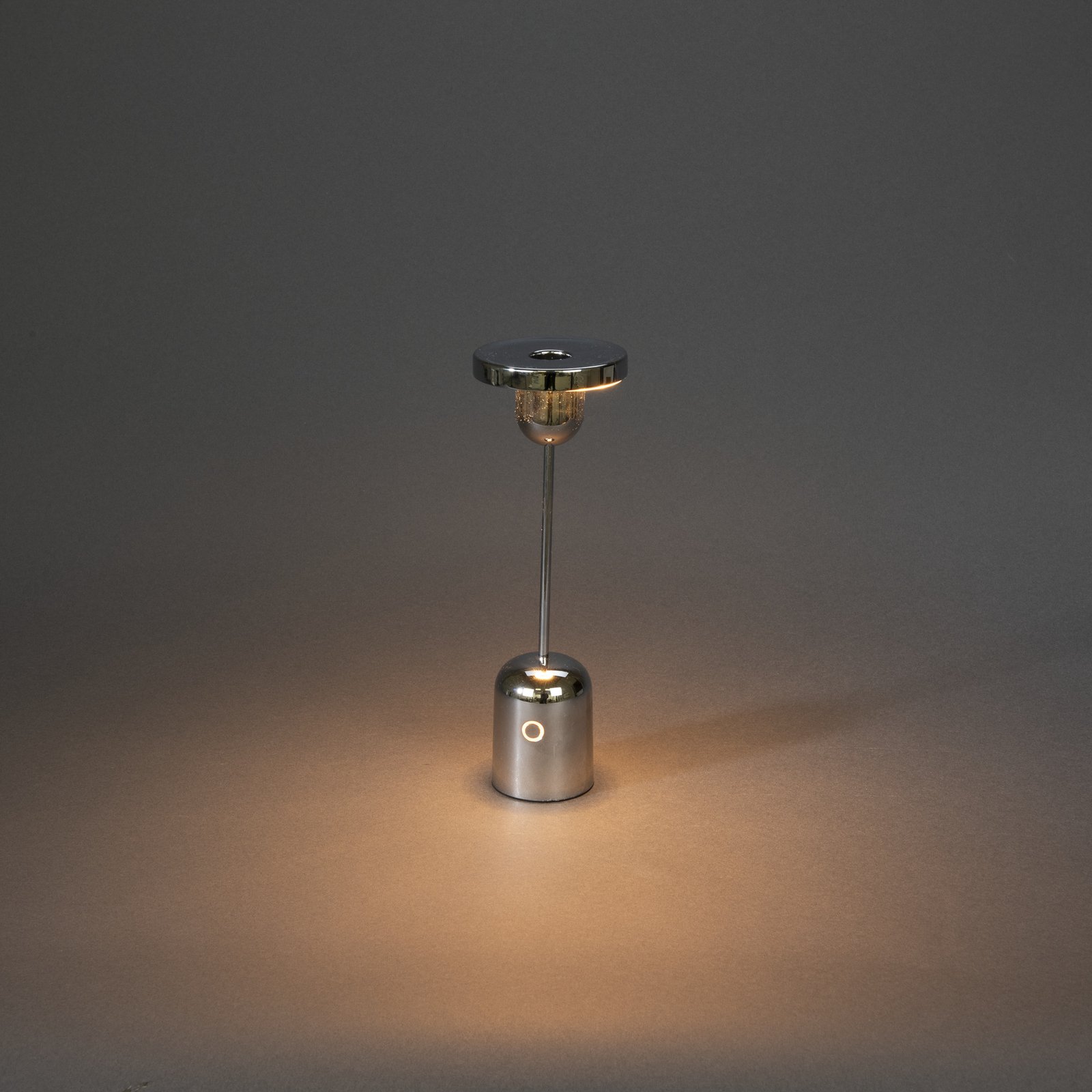 Cassis LED table lamp, silver, aluminium, IP54, CCT