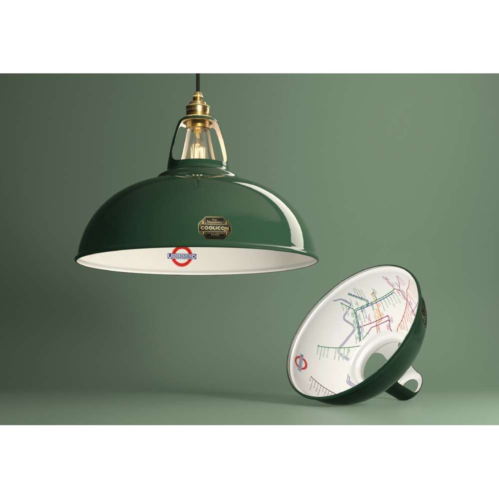 Original 1933 Design Lampada a Sospensione District Line Green - Coolicon