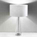 Costa Rica table lamp, white, transparent base