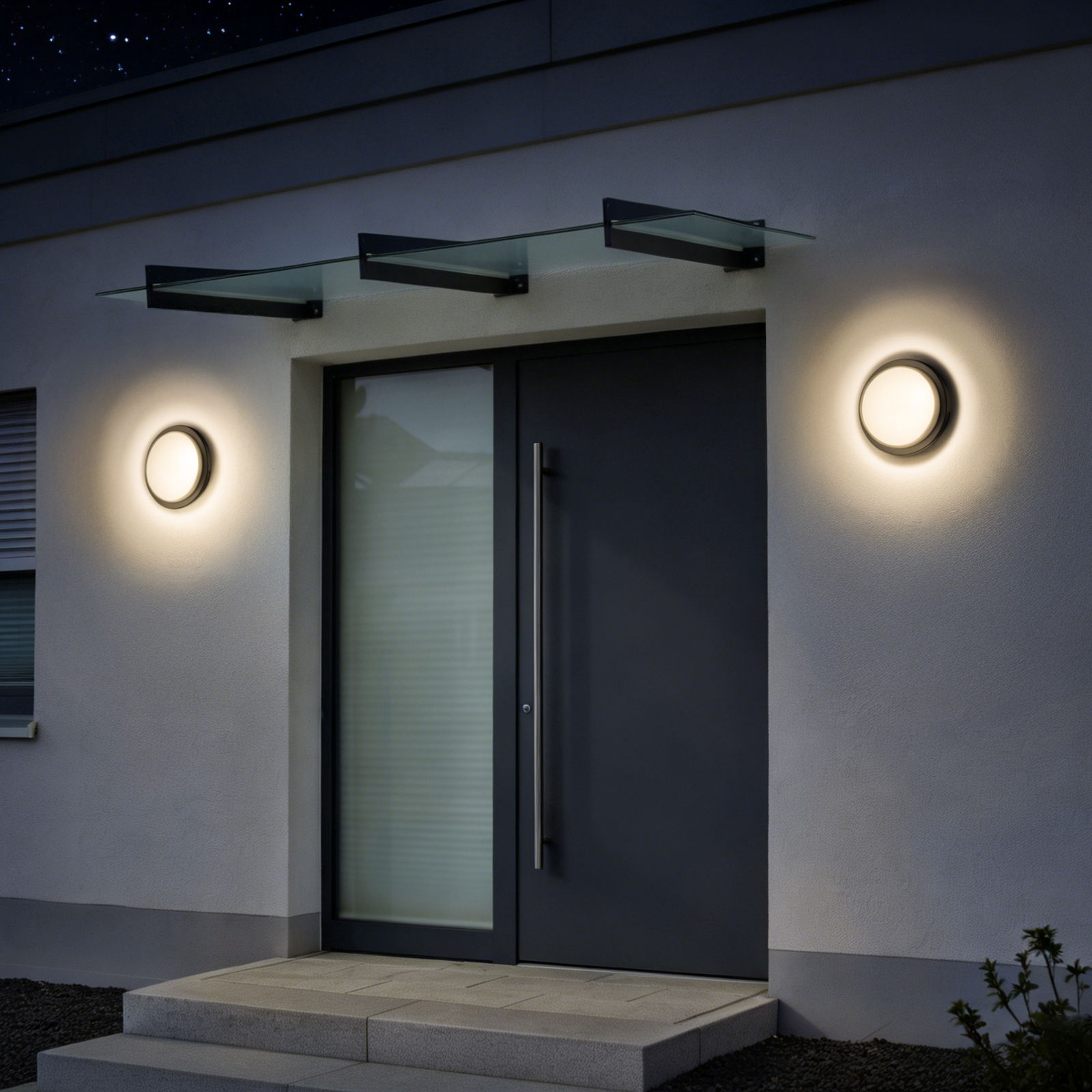 LED wandlamp CMD 9162, schemersensor, Ø 26 cm, CCT, IP54 LED wandlamp CMD 9162, schemersensor, Ø 26 cm, CCT, IP54