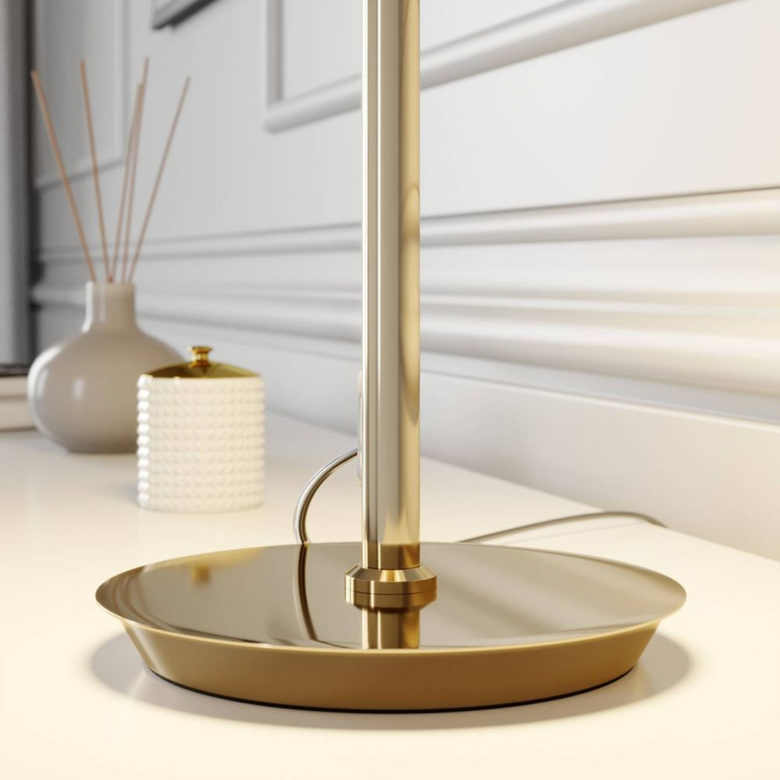 Pordis Lampă de Masă Brass/Black - Lucande