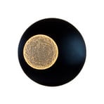 LED-Wandleuchte LUNA MEGA XXL, schwarz/gold, Ø 120 cm, dim